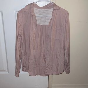 Pink Pinstriped Button Down